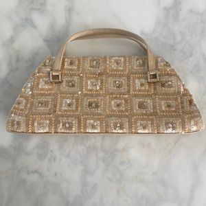 Badgley Mischka sequin evening bag